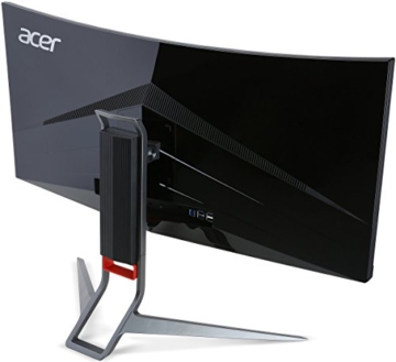 Acer Predator X34 (X34bmiphz) 87 cm (34 Zoll) Curved Monitor (Displayport, HDMI, USB 3.0, UltraWide QHD Auflösung 3,440 x 1,440, 4ms Reaktionszeit, NVIDIA G-Sync, Lautsprecher, EEK C) silber/schwarz - 10